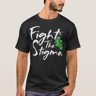 Camiseta Luta Contra A Saúde Mental Da Fita Verde Estigma