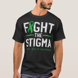 Camiseta Luta Contra A Saúde Mental Estigma, Sensibilização
