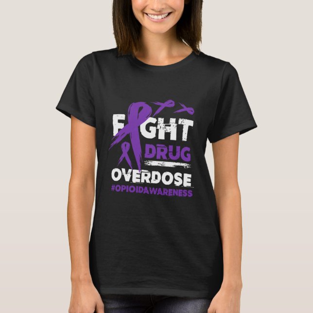 Camiseta Luta Contra A Sobredosagem Com Medicamentos Prurid (Frente)