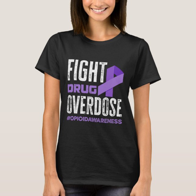 Camiseta Luta Contra A Sobredosagem Com Medicamentos Prurid (Frente)