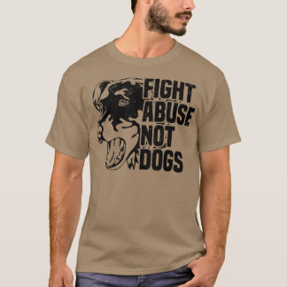Camiseta Luta Contra O Abuso Não CachorrosDireitos Dos Anim