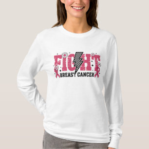 Camiseta Luta Contra o Câncer de Mama Relâmpago Aflito