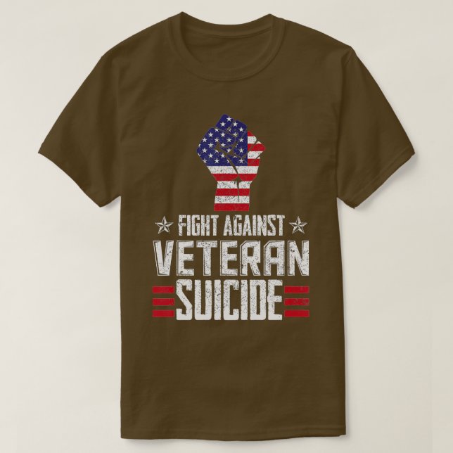 Camiseta Luta contra o Dia da Consciência do Suicídio Veter (Frente do Design)