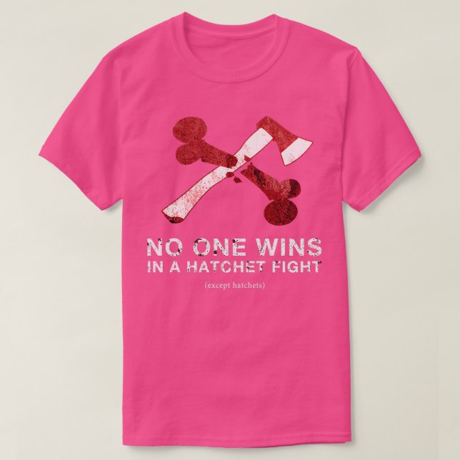 Camiseta Luta contra o Hatchet (Frente do Design)
