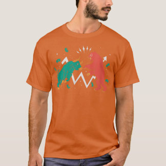 Camiseta Luta Contra O Touro E O Urso