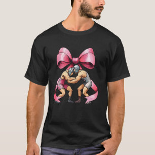 Camiseta Luta Coquetel Friso Rosa Frisado Arco Mãe Gi