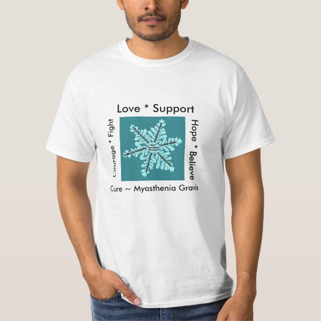 Camiseta Luta da esperança do amor/cura - consciência da (Frente)