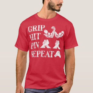 Camiseta Luta de Braço Divertido em Luta Contra o Braço