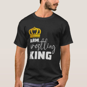 Camiseta Luta de Braço Esportiva Divertida Homens Poderosos