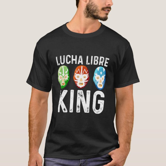 Camiseta Luta de máscara do luchador mexicano Luchador Luch (Frente)