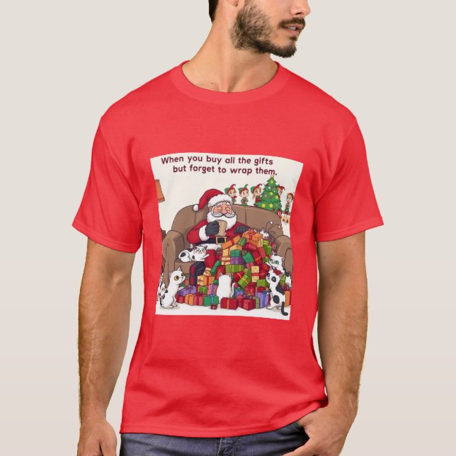 Camiseta Luta De papais noeis: Falha De Envolvimento (Frente)