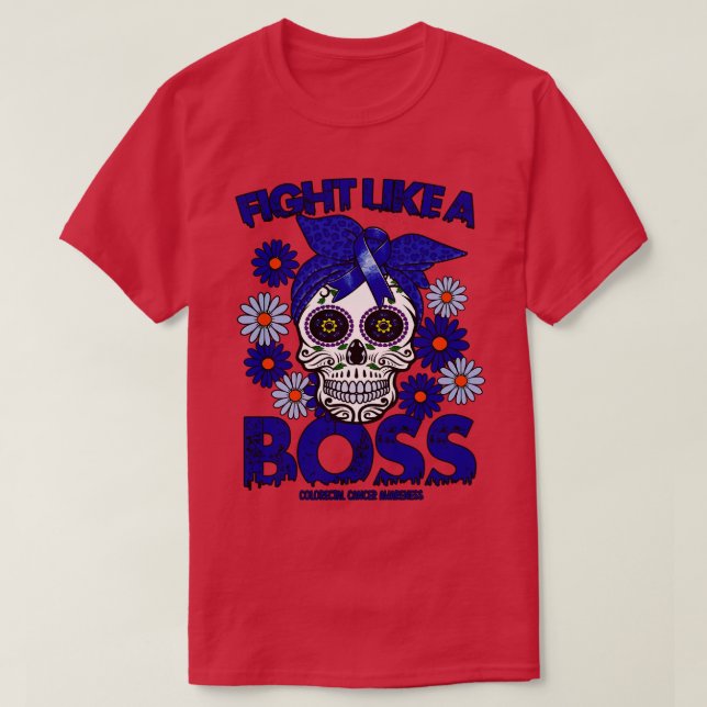 Camiseta Luta de Sensibilização Colortal como chefe (Frente do Design)