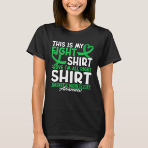 Camiseta Luta de Sensibilização I TBI Lesão cerebral Traumá