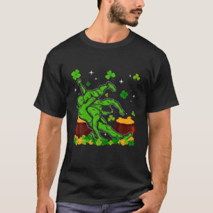 Camiseta Luta de St Pattys Dia do Chapéu Irlandês Correspon