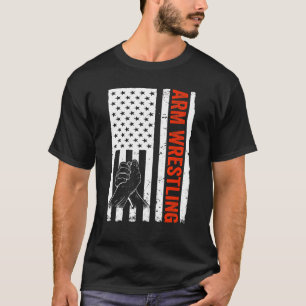 Camiseta Luta do Braço com Sinalizador da Arm Wrestler EUA