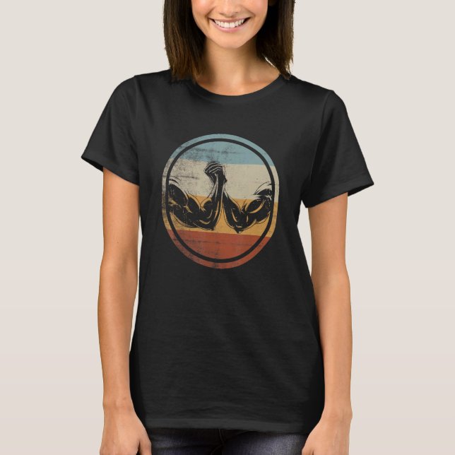 Camiseta Luta do braço do braço de ferro retrorreflector (Frente)
