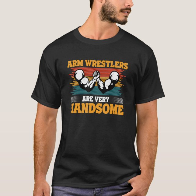 Camiseta Luta do braço do Wrestler 30 (Frente)