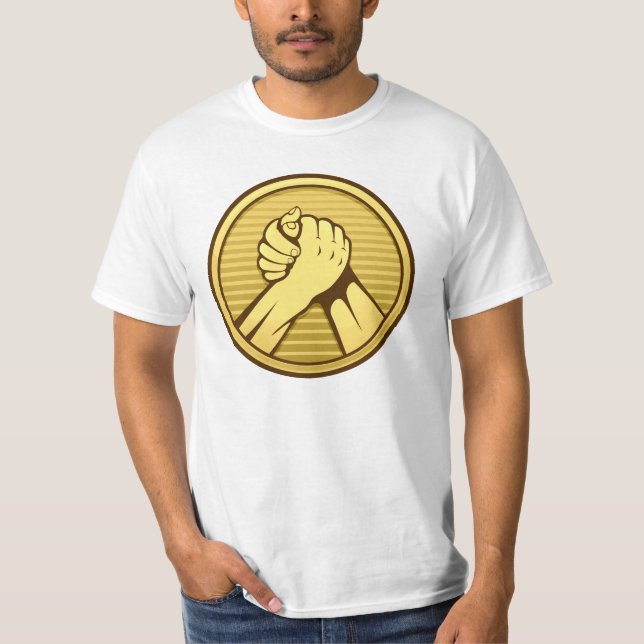 Camiseta Luta do braço Dourada (Frente)