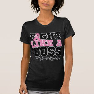 Camiseta Luta do cancro da mama como um chefe