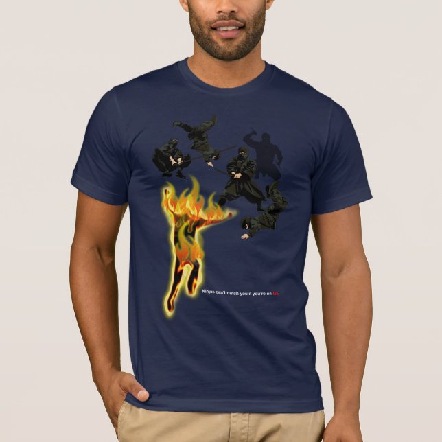 CAMISETA LUTA DO FOGO DE NINJA (Frente)