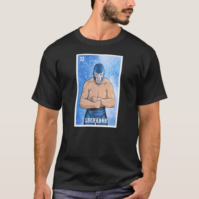 Camiseta Luta do México El Wrestler Luchador Lucha Libre (Frente)