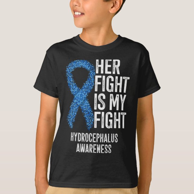 Camiseta Luta É A Minha Luta Hidrocefalia Sensibilização 1 (Frente)