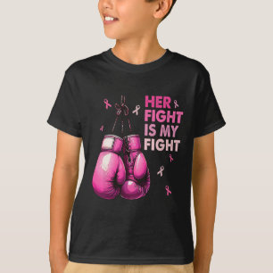 Camiseta Luta É Minha Luta Com As Luvas De Boxim Cancer De