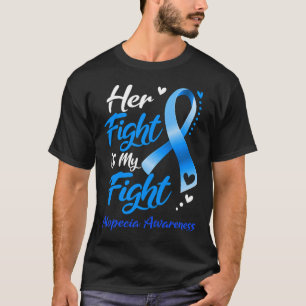 Camiseta Luta É Minha Luta Contra A Alopécia Fita De Consci