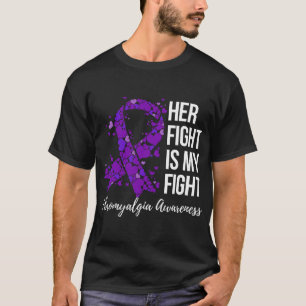 Camiseta Luta É Minha Luta Contra A Fibromialgia Sensibiliz