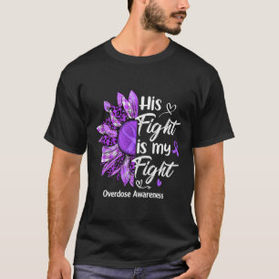Camiseta Luta É Minha Luta Contra A Sobredosagem De Girasso