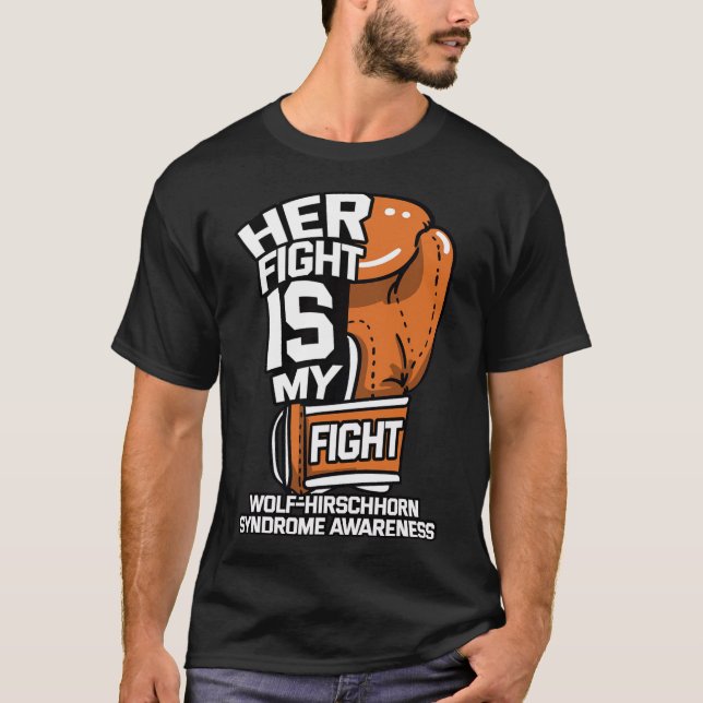 Camiseta Luta É Minha Síndrome De Wolf-hirschhorn Que Adv (Frente)