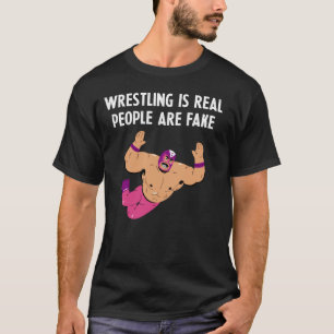 Camiseta Luta é Real as Pessoas São Falsas - Luta Livre Pro