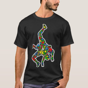 Camiseta Luta engraçada Autismo Quebra-cabeça Sensibilizaçã
