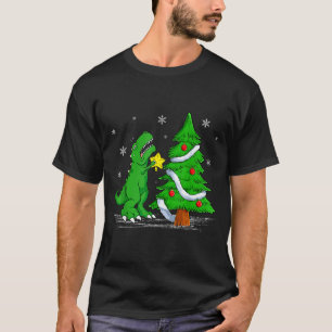 Camiseta Luta engraçada é real dinossauro T-rex Dino Natal