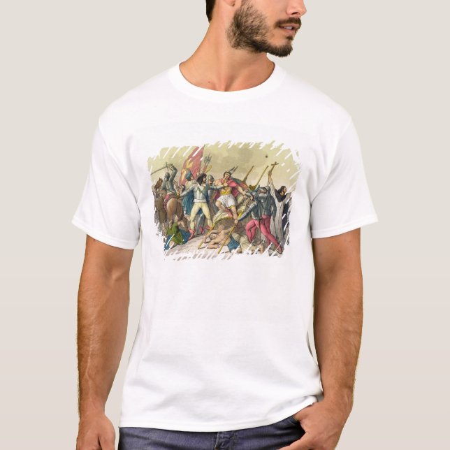 Camiseta Luta entre indianos e Conquistadors locais (col (Frente)