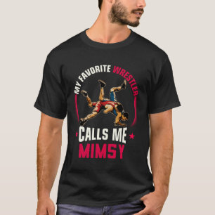 Camiseta Luta Livre Masculina Engraçada Meu Lutador Favorit