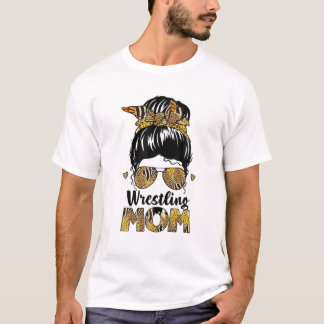 Camiseta Luta Mãe Leopard Cabelo Mensageiro Dia de as mães