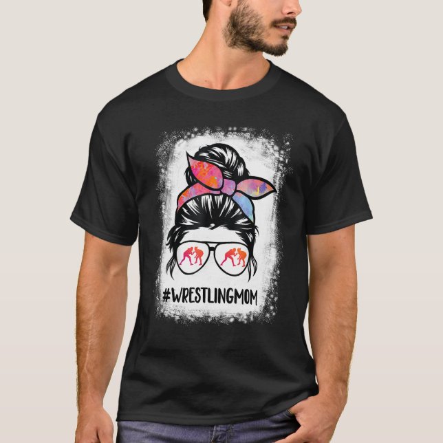 Camiseta Luta Mãe Tee Para Mulheres Lutadoras Mamãe Mensage (Frente)