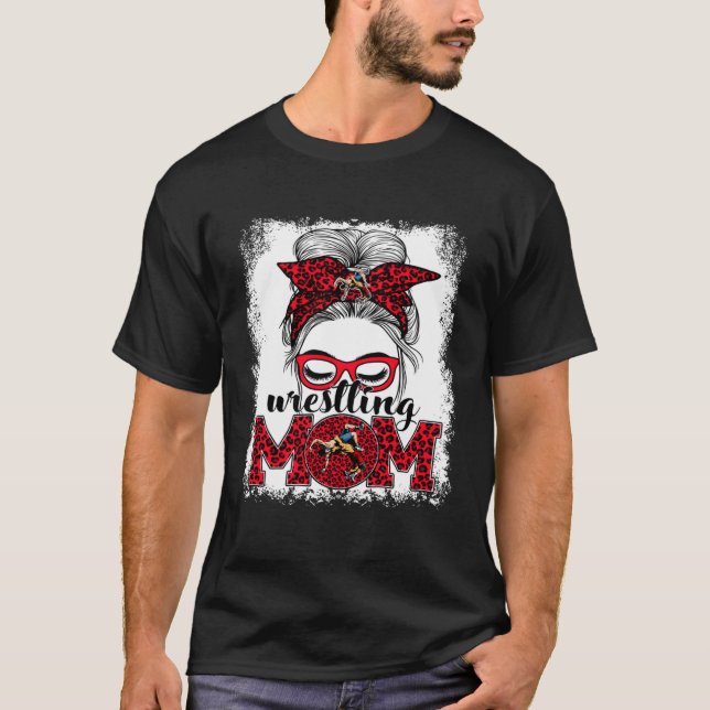 Camiseta Luta Mamãe Dia de as mães Jogo Dia Mensagem Leop (Frente)
