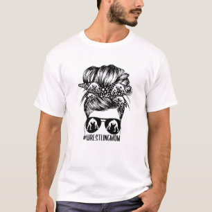 Camiseta Luta Mamãe Messy Bun Sport Mãe Life