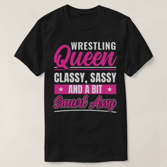 Camiseta Luta Mulher Engraçada Luta Wrestler (Frente do Design)