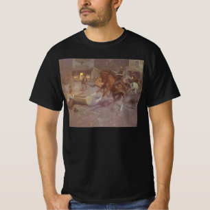 Camiseta Luta no Roundup Saloon por Bill Gollings