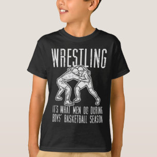 Camiseta Luta O que os homens fazem durante o esboço de men