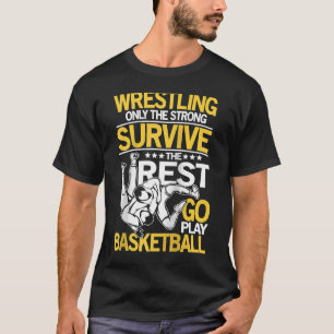 Camiseta Luta O Resto Joga Basquete para uma Luta
