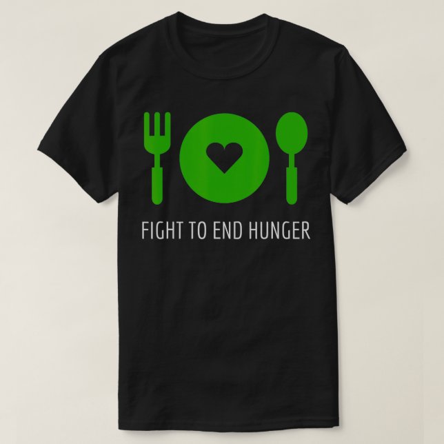 Camiseta Luta para acabar com a fome agora (Frente do Design)