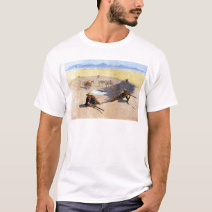 Camiseta Luta para o furo de água por Frederic Remington