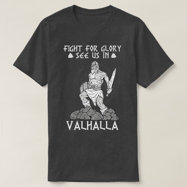 Camiseta Luta pela Glória Valhalla (Frente do Design)