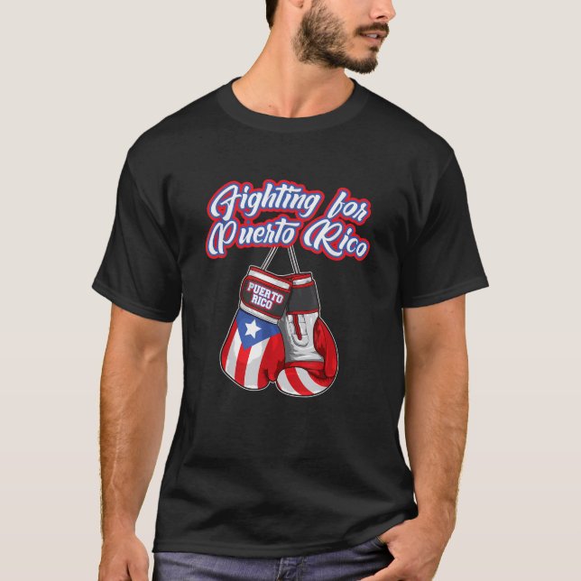 Camiseta Luta Pelo Orgulho Porto Rico Porto-Rico Boxing (Frente)