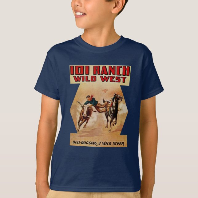 Camiseta luta Ranch Western Rodeo Steer (Frente)