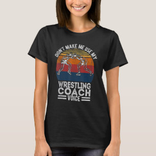 Camiseta Luta Scholastic Coach Voice Folkstyle Wrestli